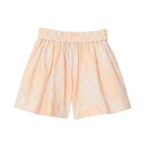 NWT Burberry Marcy Bias Check Shorts Kids Cotton in Peach Multiple Sizes
